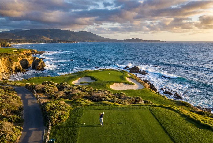 Pebble Beach — Hole 7 · over the Pacific